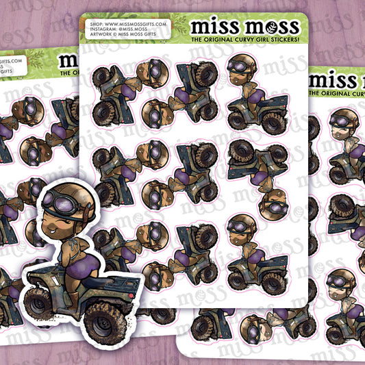 4x4 Wheeling Girl Vinyl Planner Stickers