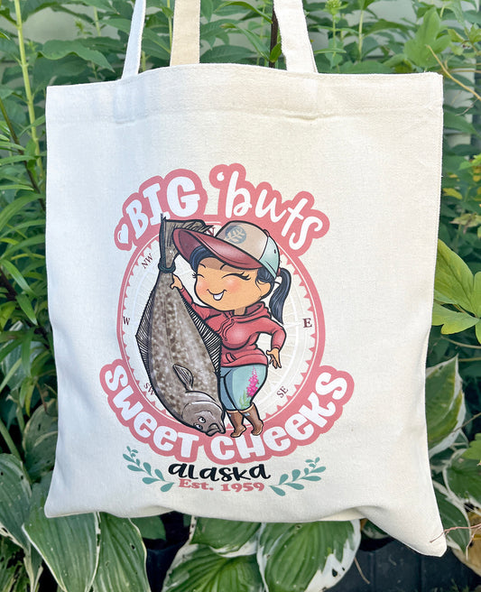 Big 'Buts & Sweet Cheeks Alaska Tote Bag