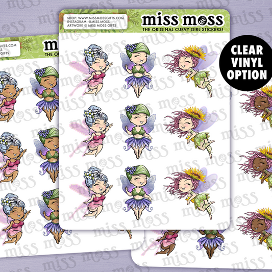 Fairy Pixies Vinyl Planner Stickers