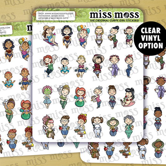 Miss Moss Minis Assorted Sampler Vinyl Stickers v1.0