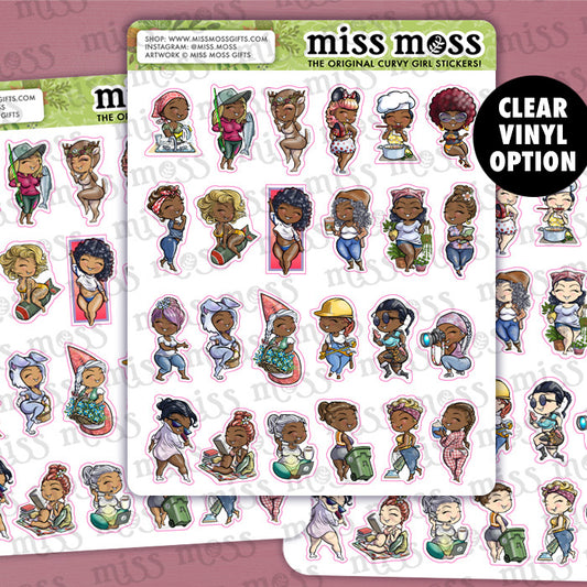 Miss Moss Minis Vinyl Sticker Sampler v3.0