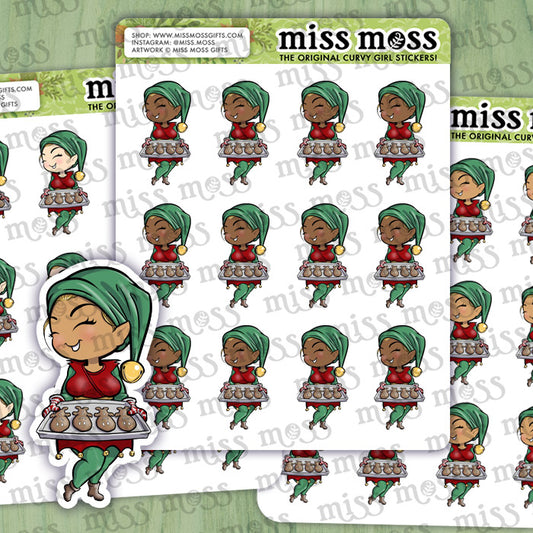 Santa's Helper Elf Vinyl Planner Stickers