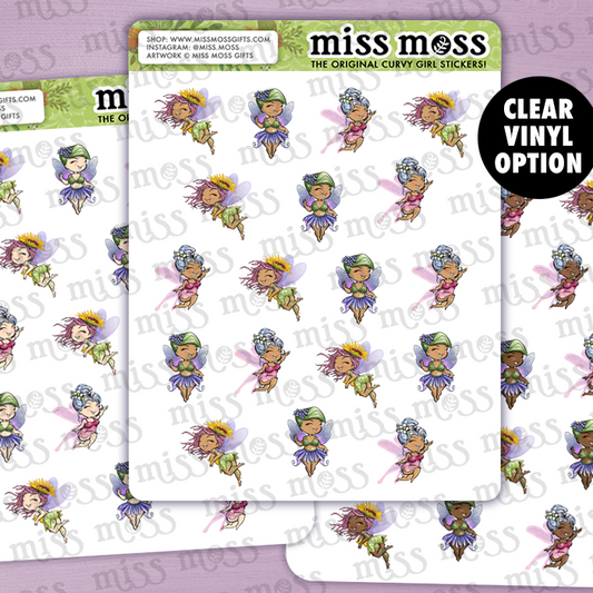 Teeny Tiny Mini Fairies Vinyl Planner Stickers